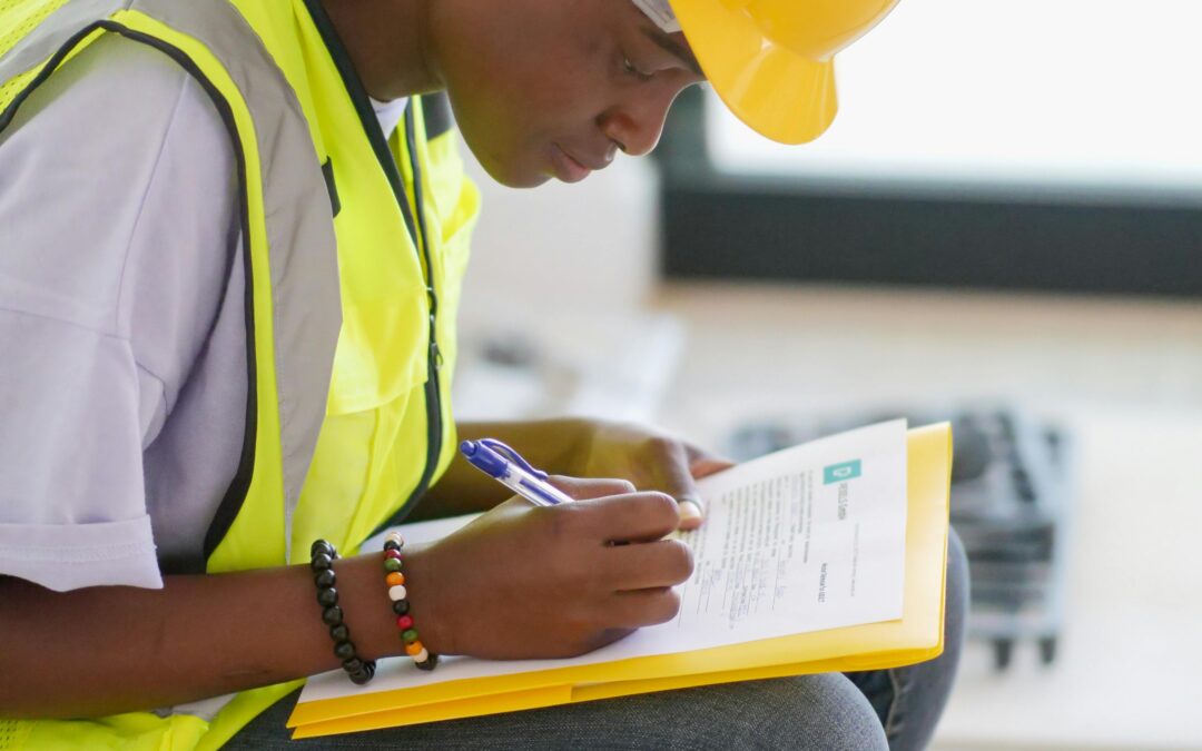 supplier completing a form